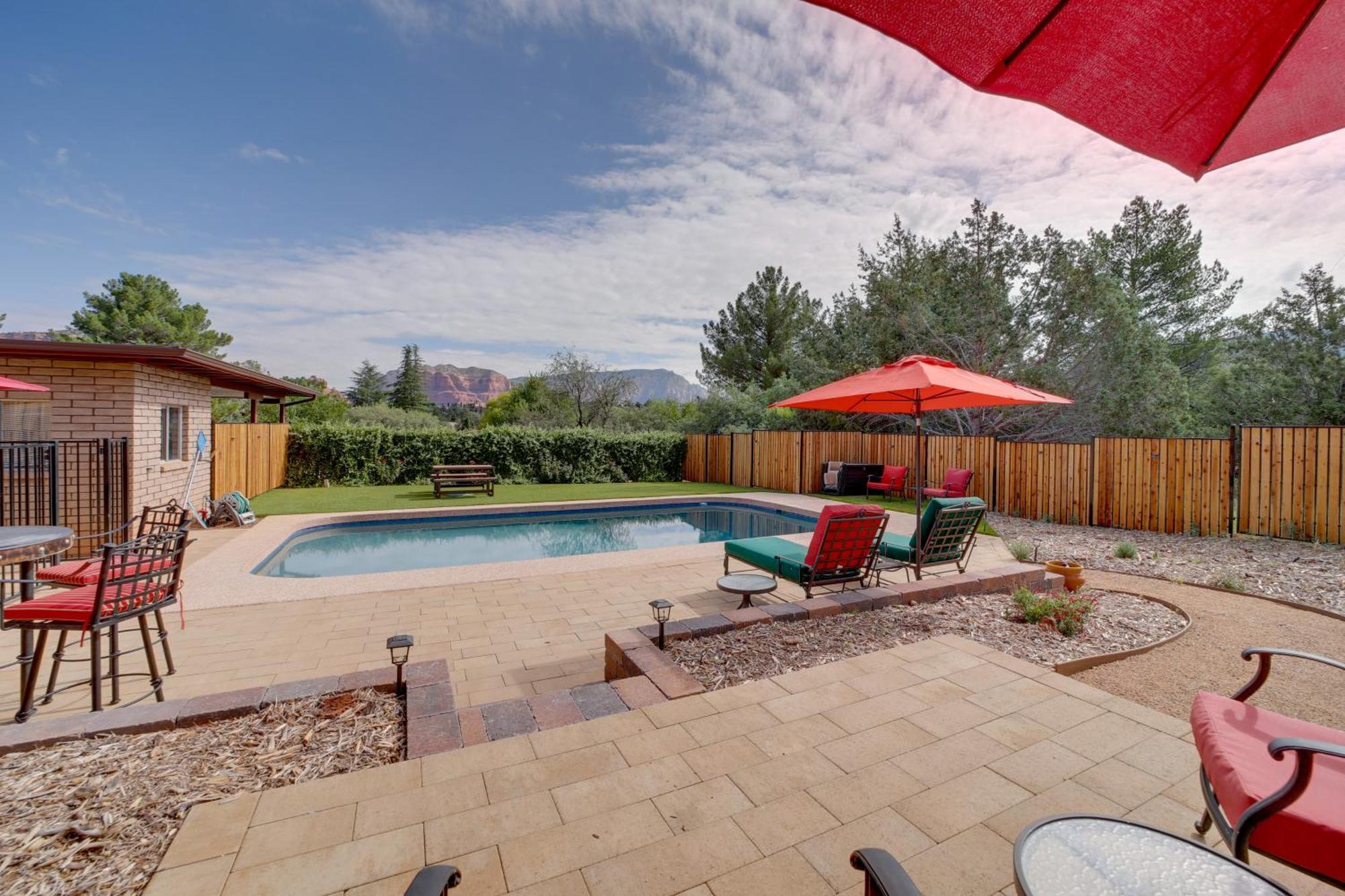 Sedona Home On 1 Acre With Pool And Red Rock Views! Exteriér fotografie