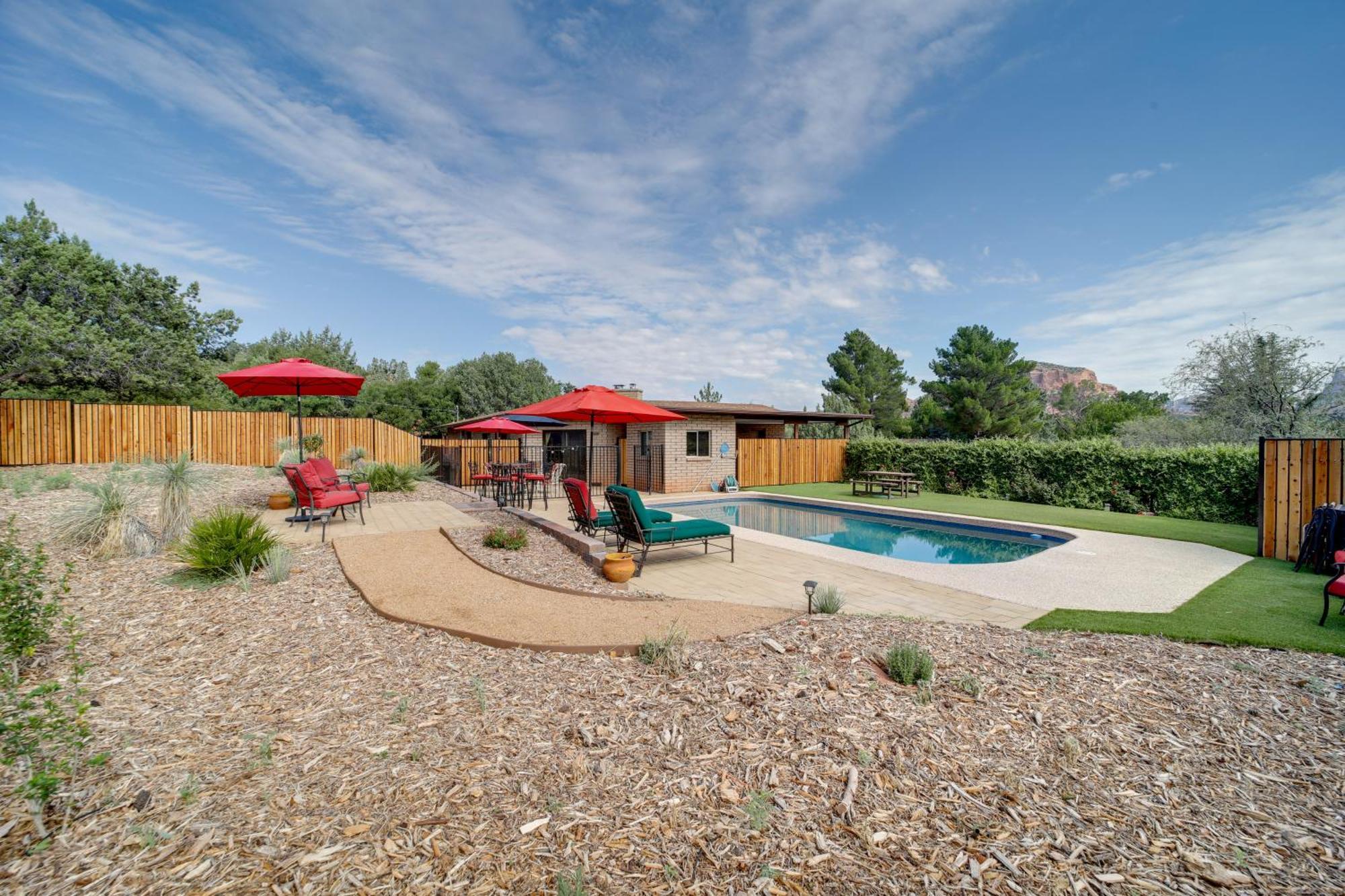 Sedona Home On 1 Acre With Pool And Red Rock Views! Exteriér fotografie