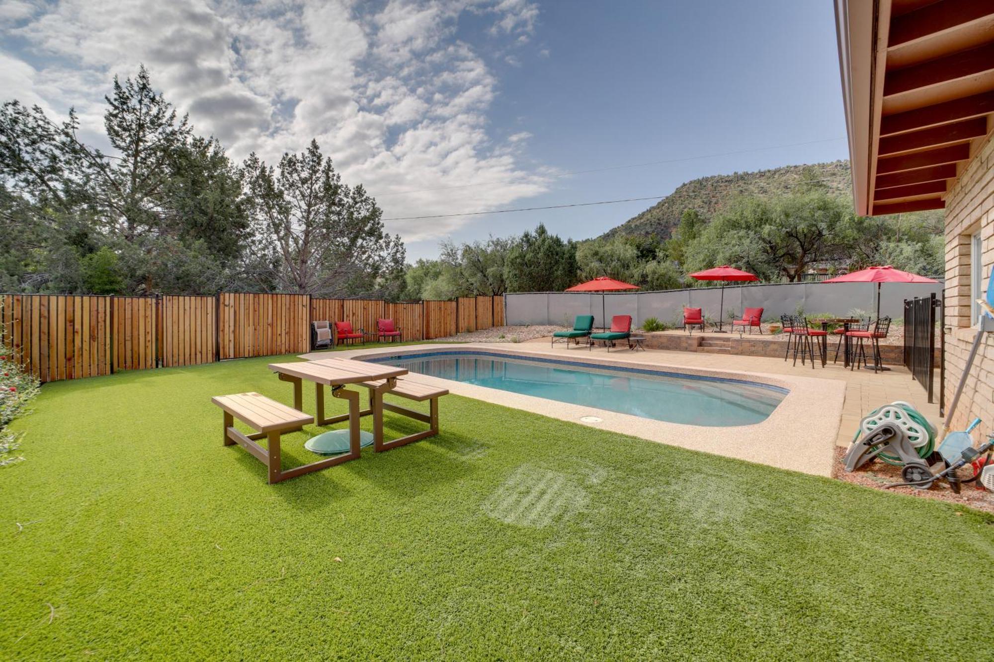 Sedona Home On 1 Acre With Pool And Red Rock Views! Exteriér fotografie