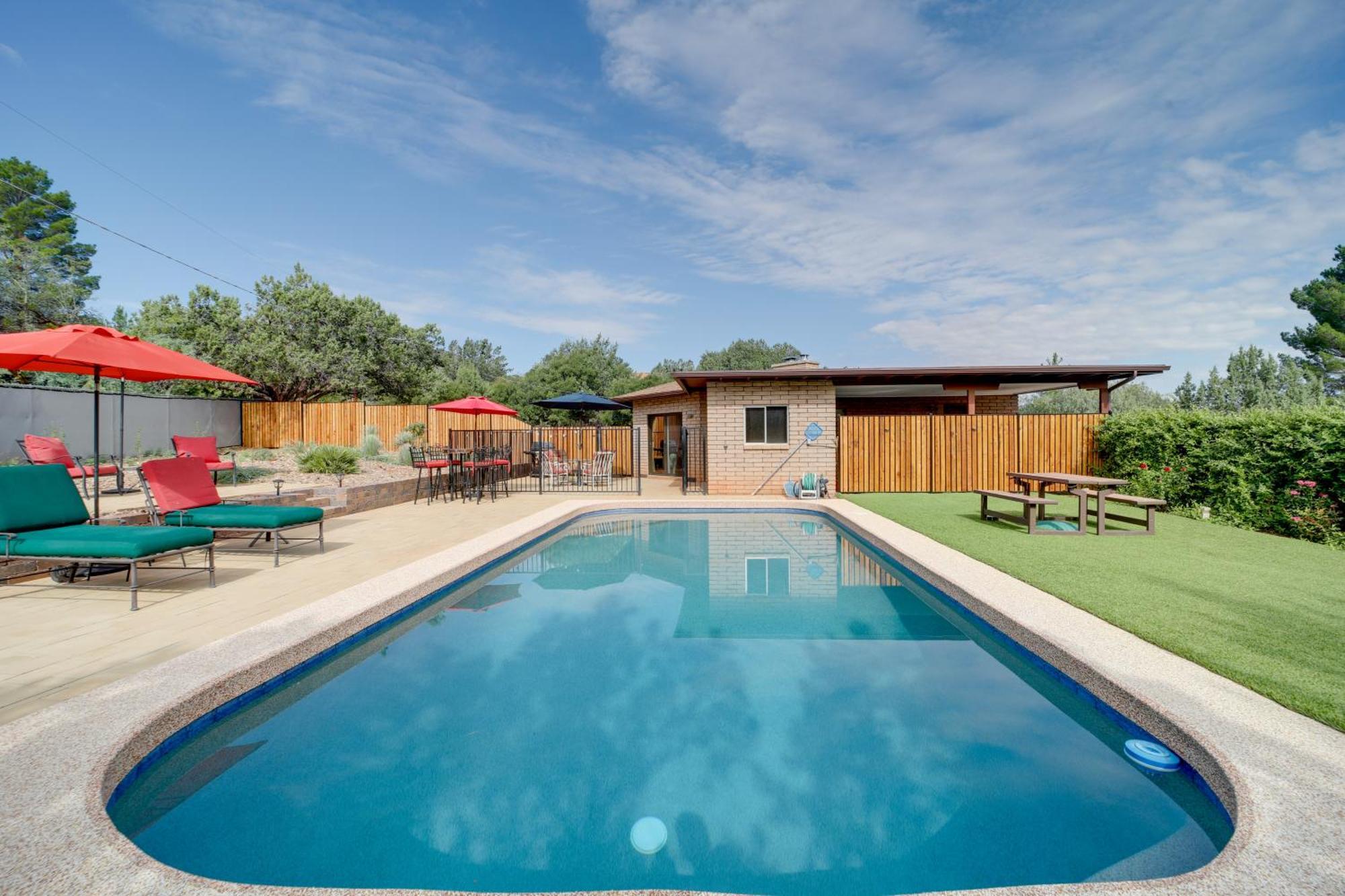 Sedona Home On 1 Acre With Pool And Red Rock Views! Exteriér fotografie