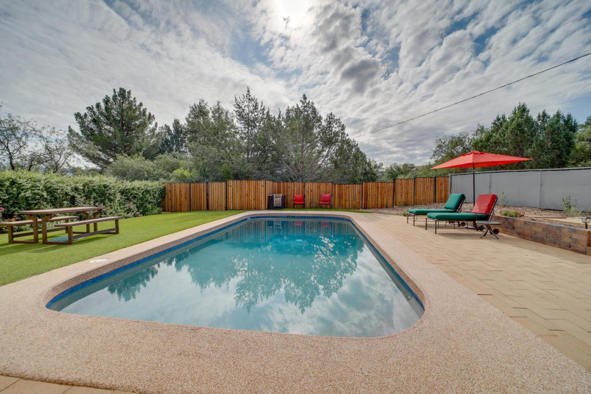 Sedona Home On 1 Acre With Pool And Red Rock Views! Exteriér fotografie