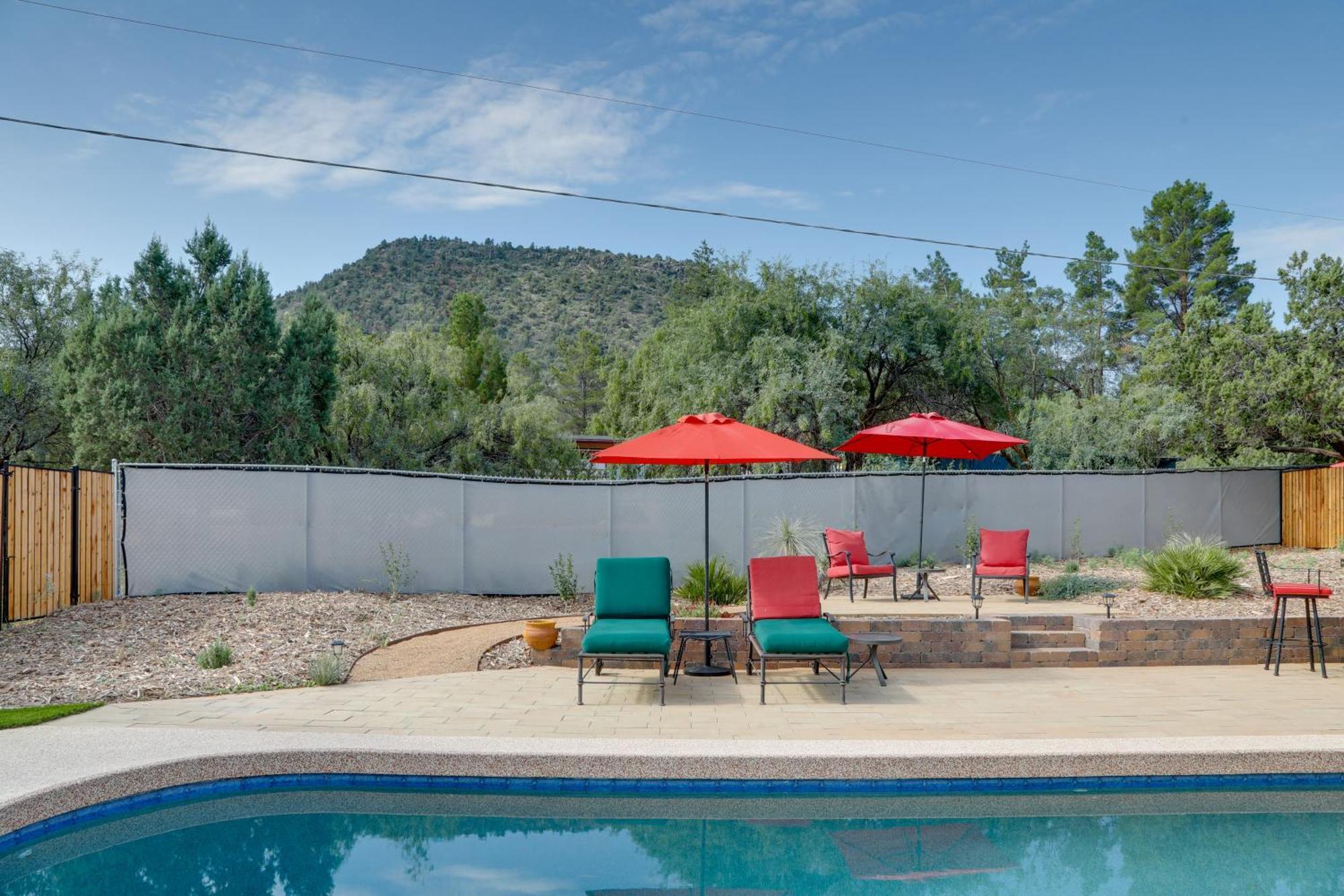 Sedona Home On 1 Acre With Pool And Red Rock Views! Exteriér fotografie